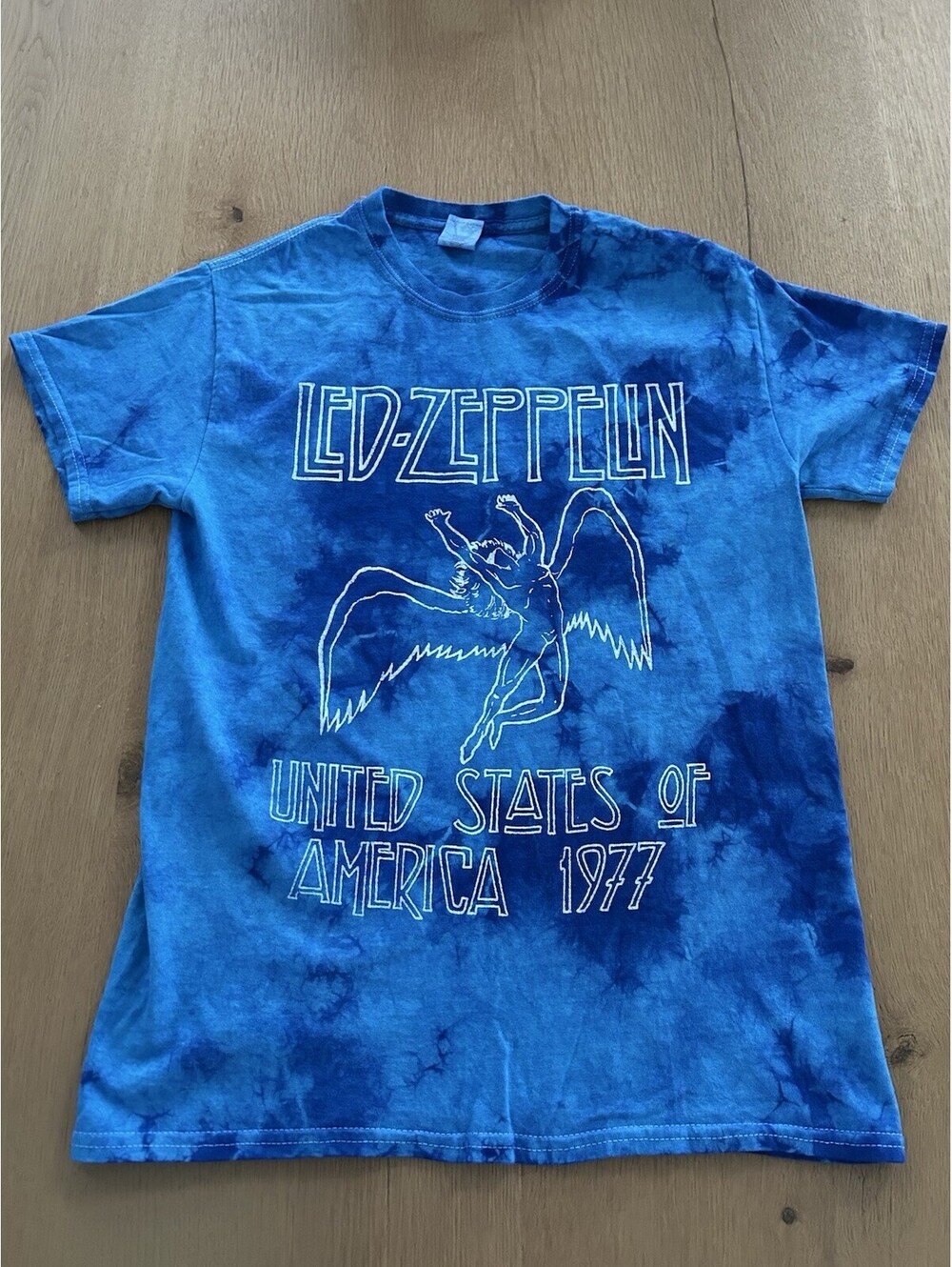 New Led Zeppelin T Shirt Size Small Tie Die United States Of America 1977